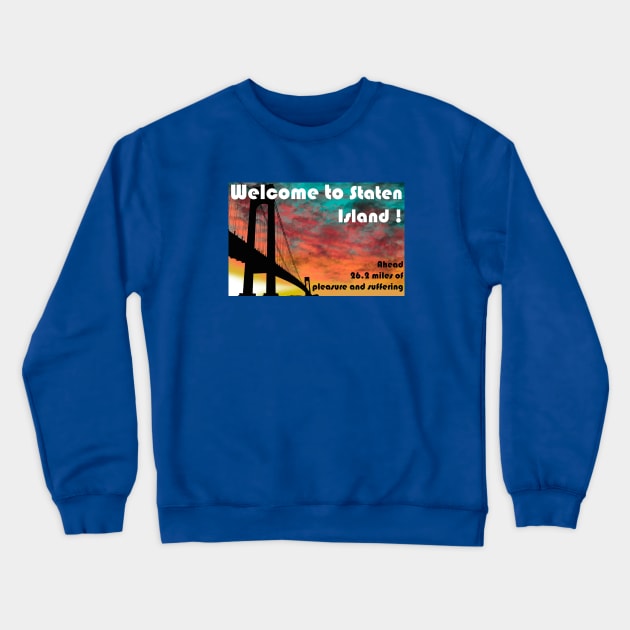 Marathon pleasure and suffering Crewneck Sweatshirt by CTinyFactory